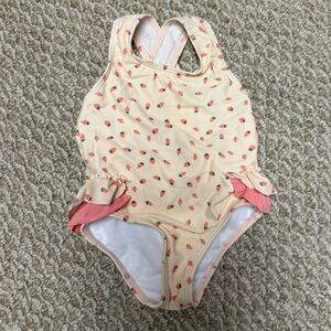 Jessica Simpson Peach and Pink Strawberry Swimsuit